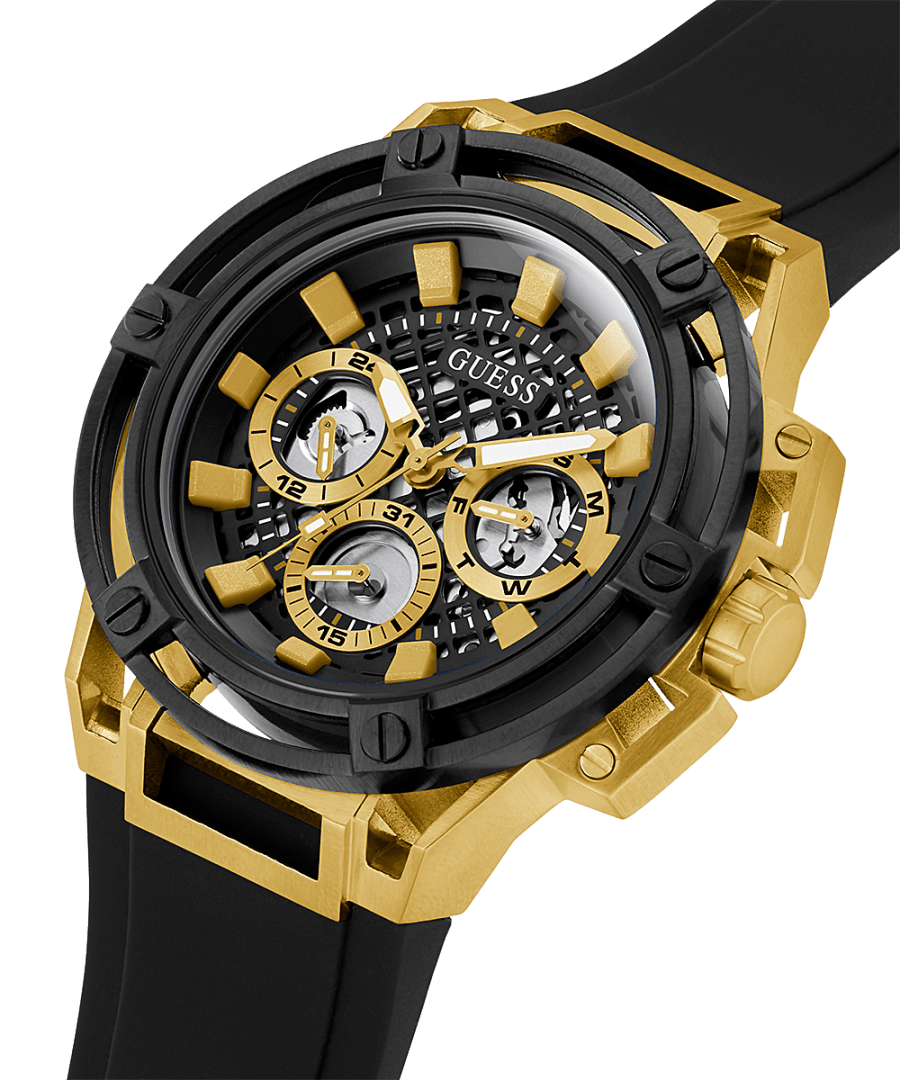 Guess Matrix Black Dial Men 46mm