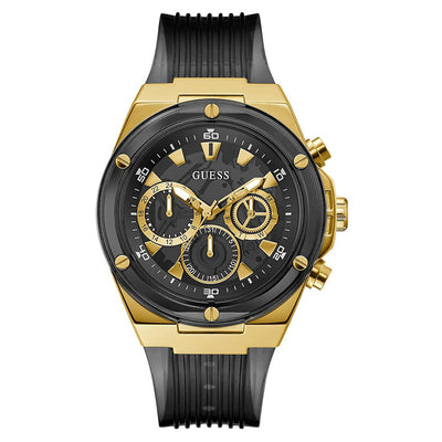 Guess Poseidon Black Dial Men 46mm