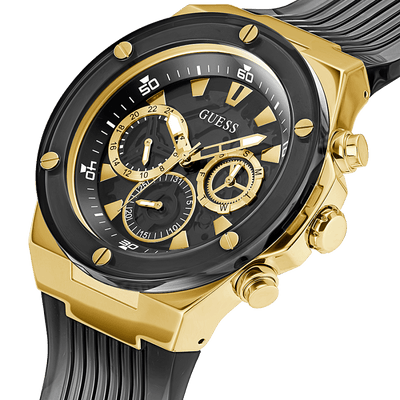 Guess Poseidon Black Dial Men 46mm
