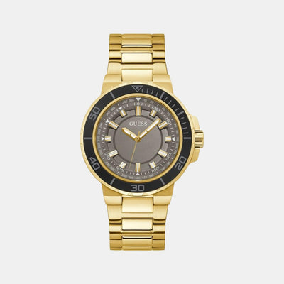 Guess Sport Men Quartz Gold Dial Analog Stainless Steel Watch GW0426G2