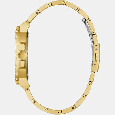 Guess Sport Men Quartz Gold Dial Analog Stainless Steel Watch GW0426G2