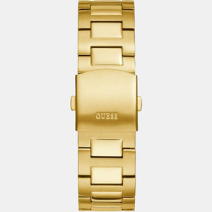 Guess Sport Men Quartz Gold Dial Analog Stainless Steel Watch GW0426G2