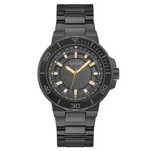 Guess Track Black Dial Men 44mm