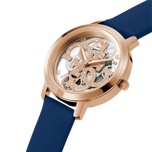 Guess Quattro Clear Rose Gold Dial Women 37mm GW0452L1