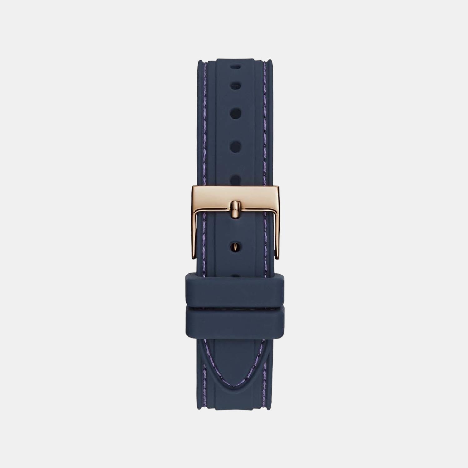 Guess Sport Women Quartz Blue Dial Chronograph Silicone Watch GW0466L2