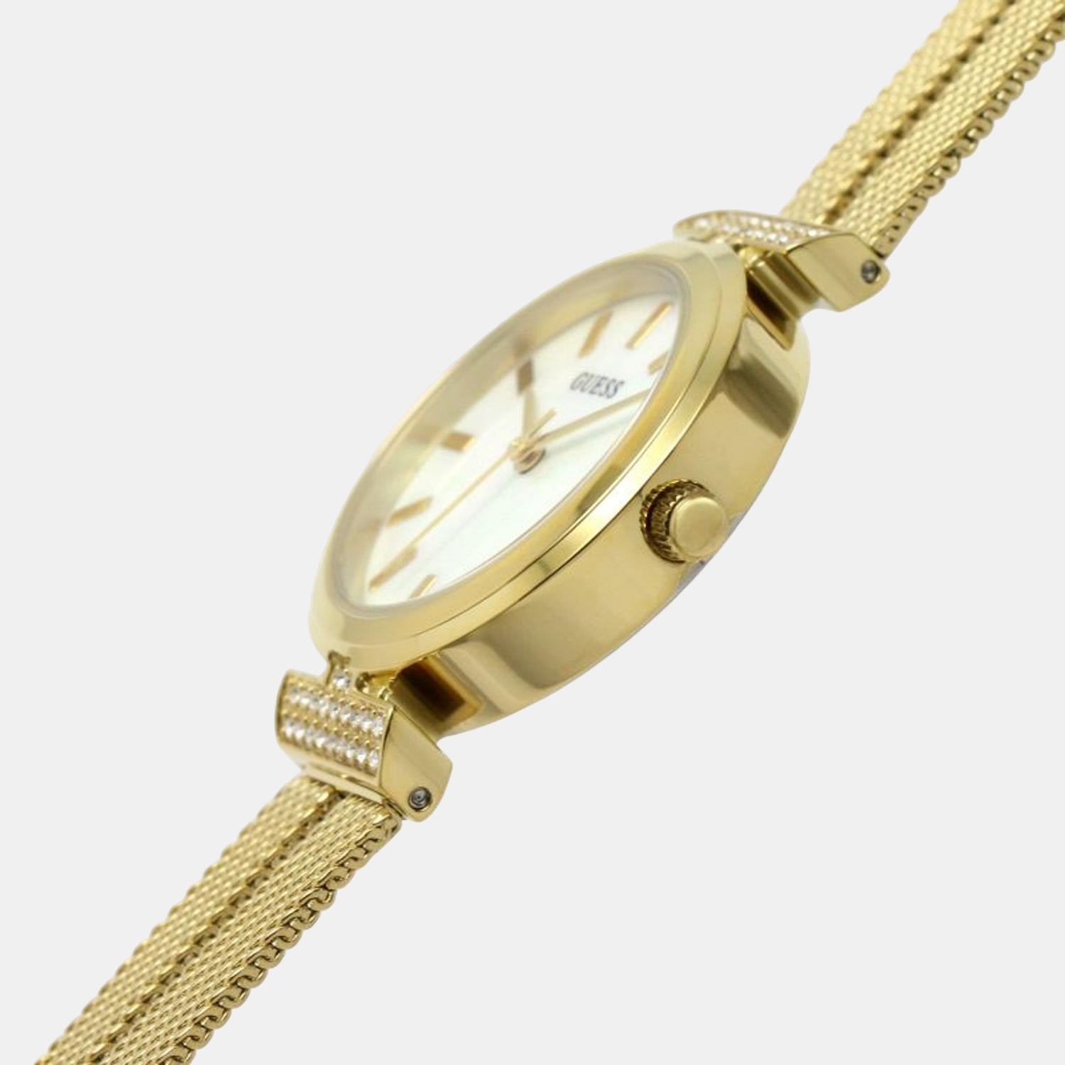 Array Women Quartz Mother Of Pearl Dial Analog Stainless Steel Watch GW0471L2