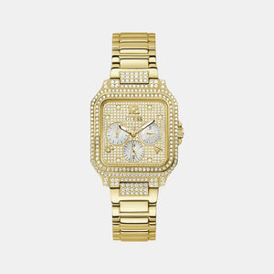 Deco Women Quartz Champagne Dial Chronograph Stainless Steel Watch GW0472L2