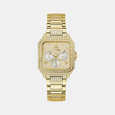 Deco Women Quartz Champagne Dial Chronograph Stainless Steel Watch GW0472L2