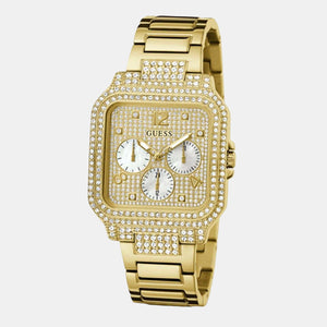 Deco Women Quartz Champagne Dial Chronograph Stainless Steel Watch GW0472L2