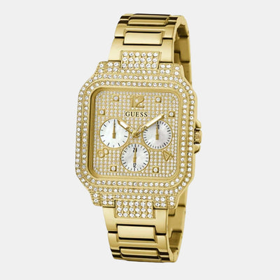 Deco Women Quartz Champagne Dial Chronograph Stainless Steel Watch GW0472L2