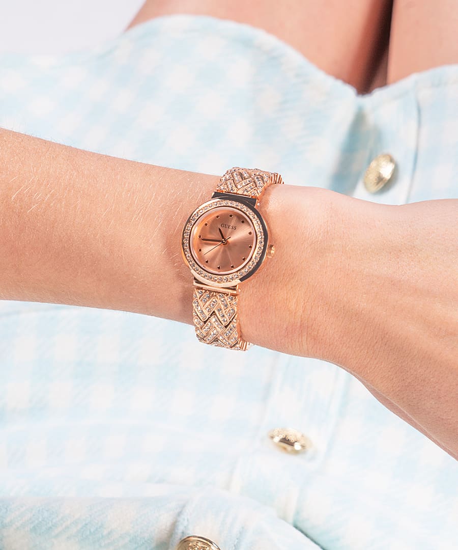 Guess Treasure Rose Gold Dial Women 26mm
