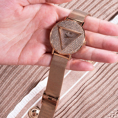 Guess Iconic Rose Gold Dial Women 36mm