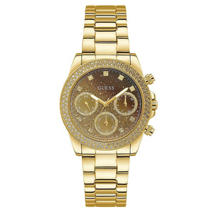 Guess Sol Gold Dial Women 22mm