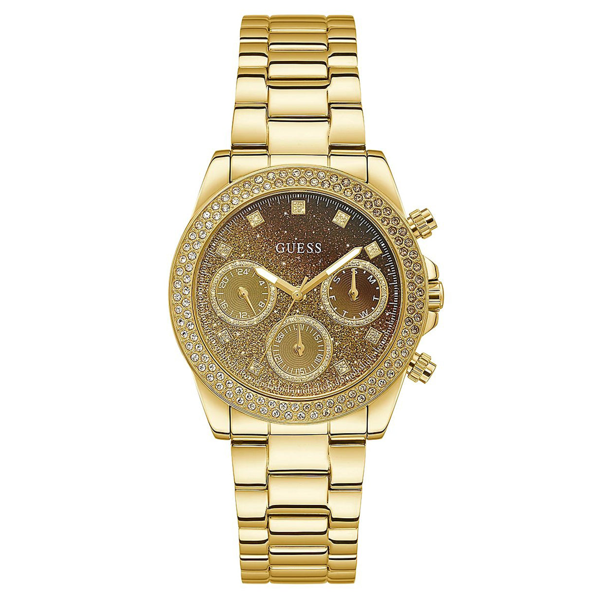 Guess Sol Gold Dial Women 22mm