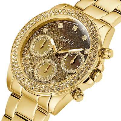 Guess Sol Gold Dial Women 22mm