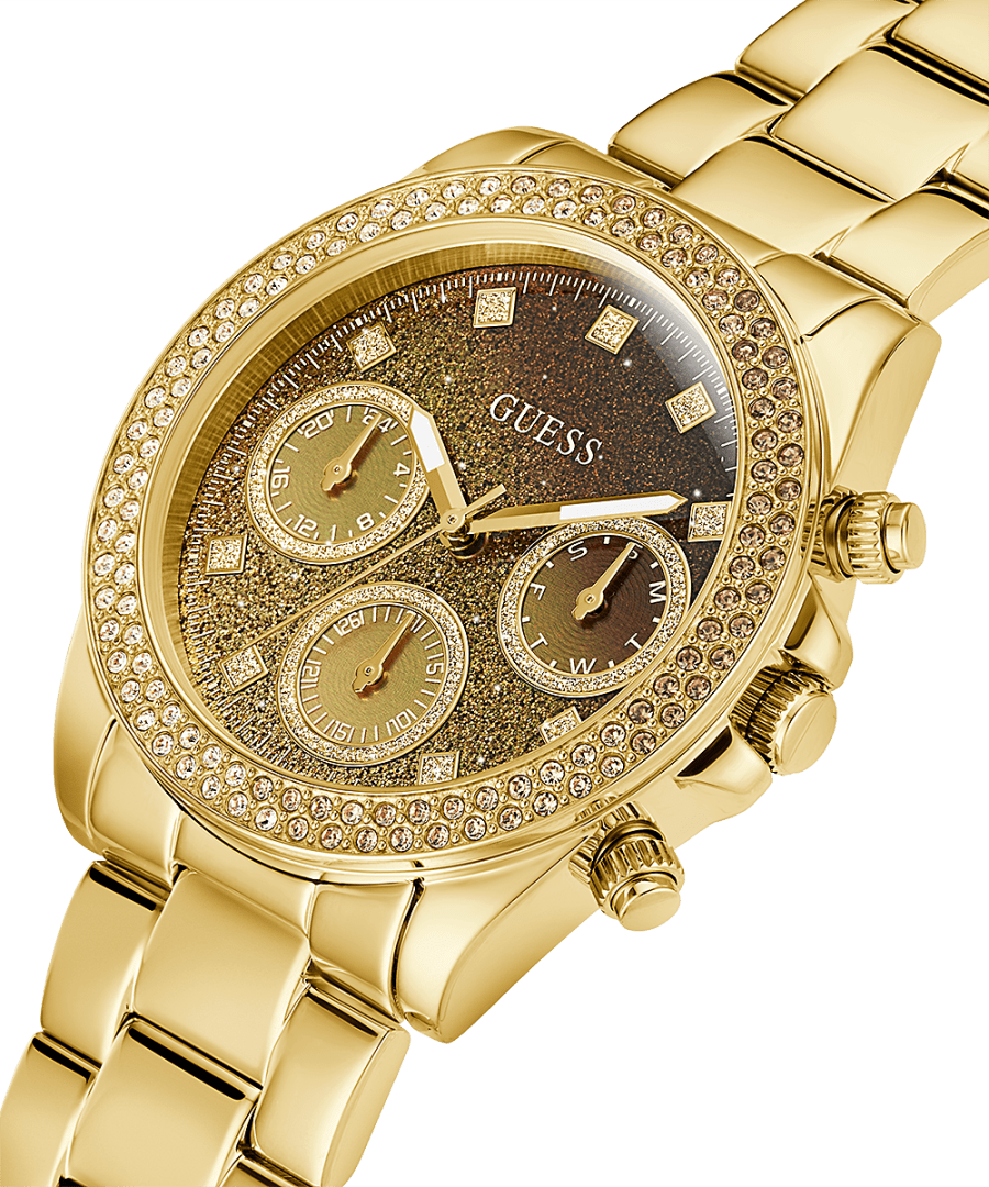 Guess Sol Gold Dial Women 22mm