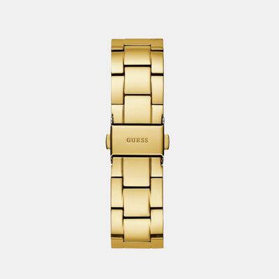 Emblem Women Quartz Gold Dial Analog Stainless Steel Watch GW0485L1