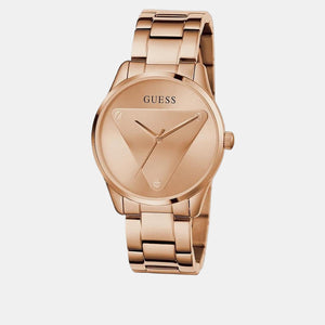 Emblem Women Quartz Rose Gold Dial Analog Stainless Steel Watch GW0485L2