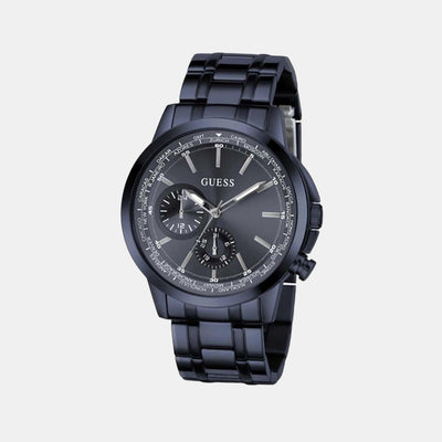 Guess Sport Men Quartz Blue Dial Chronograph Stainless Steel Watch GW0490G4