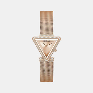 Fame Women Quartz Gold Dial Analog Stainless Steel Watch GW0508L3