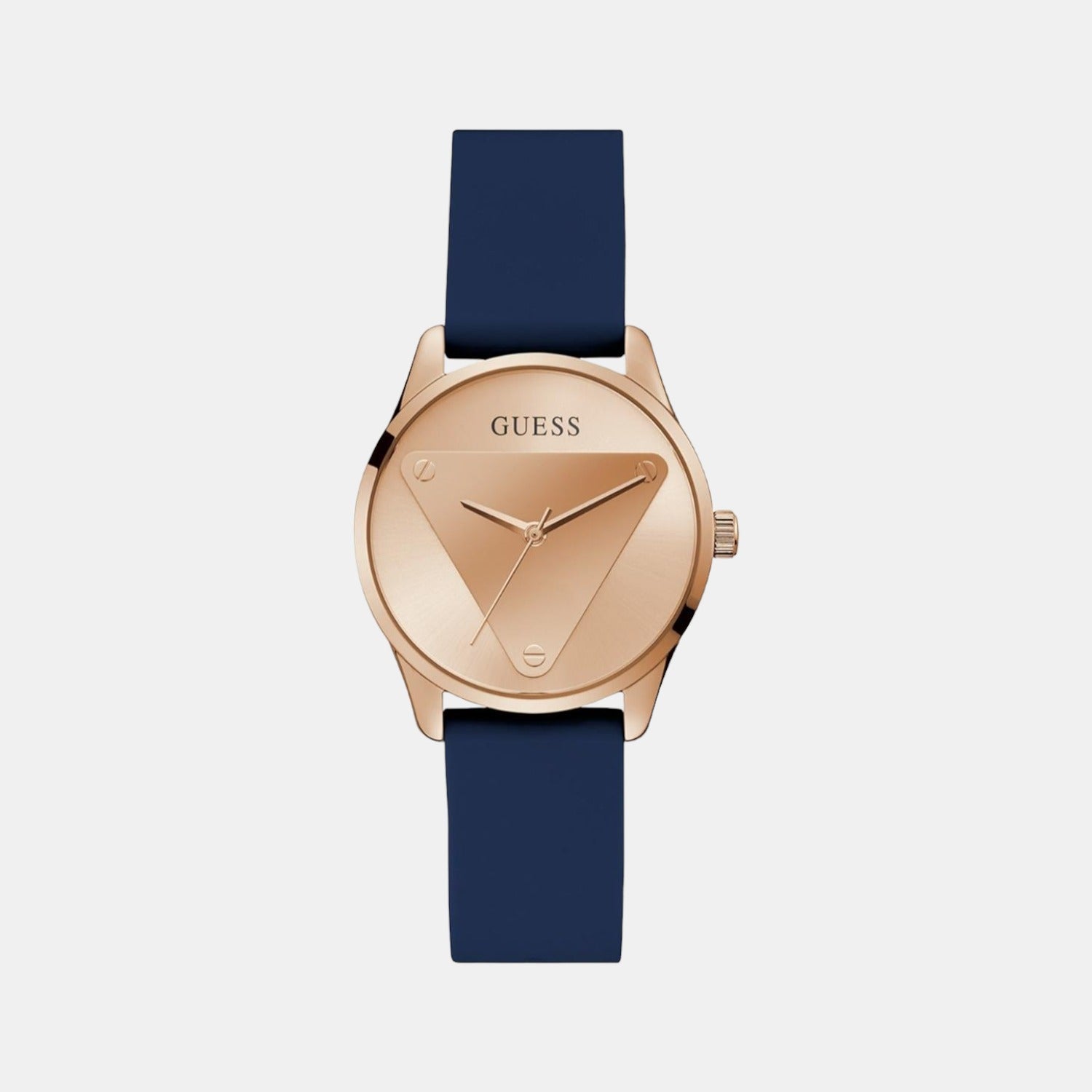Emblem Women Quartz Rose Gold Dial Analog Silicone Watch GW0509L1