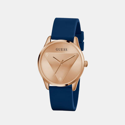Emblem Women Quartz Rose Gold Dial Analog Silicone Watch GW0509L1