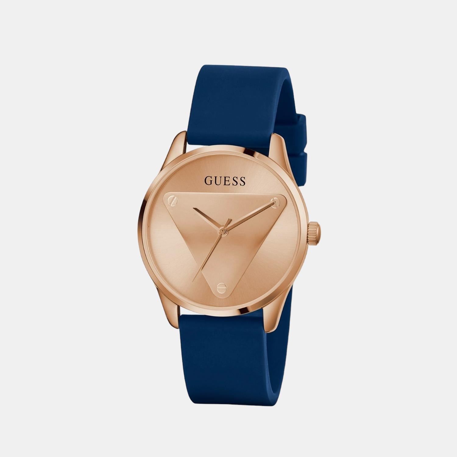 Emblem Women Quartz Rose Gold Dial Analog Silicone Watch GW0509L1