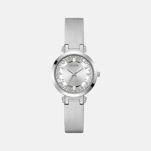 Guess Dress Men Quartz Silver Dial Analog Leather Watch GW0535L3