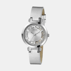 Guess Dress Men Quartz Silver Dial Analog Leather Watch GW0535L3