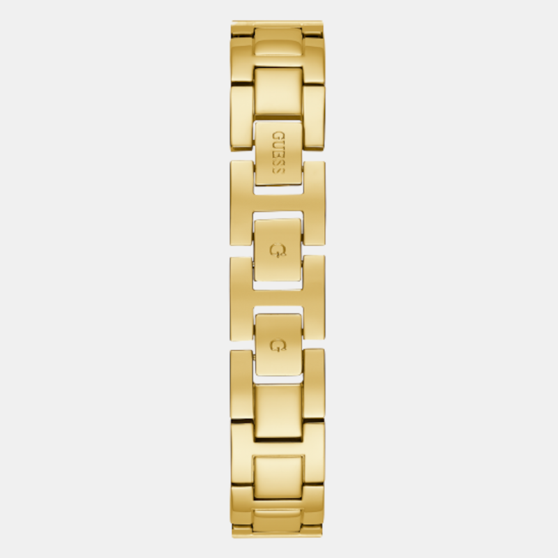 G Cluster Women Quartz Beige Dial Analog Stainless Steel Watch GW0545L2