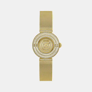 Dream Women Quartz Champagne Dial Analog Mesh Watch GW0550L2