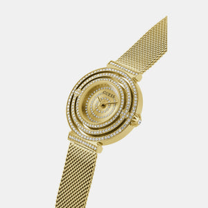 Dream Women Quartz Champagne Dial Analog Mesh Watch GW0550L2