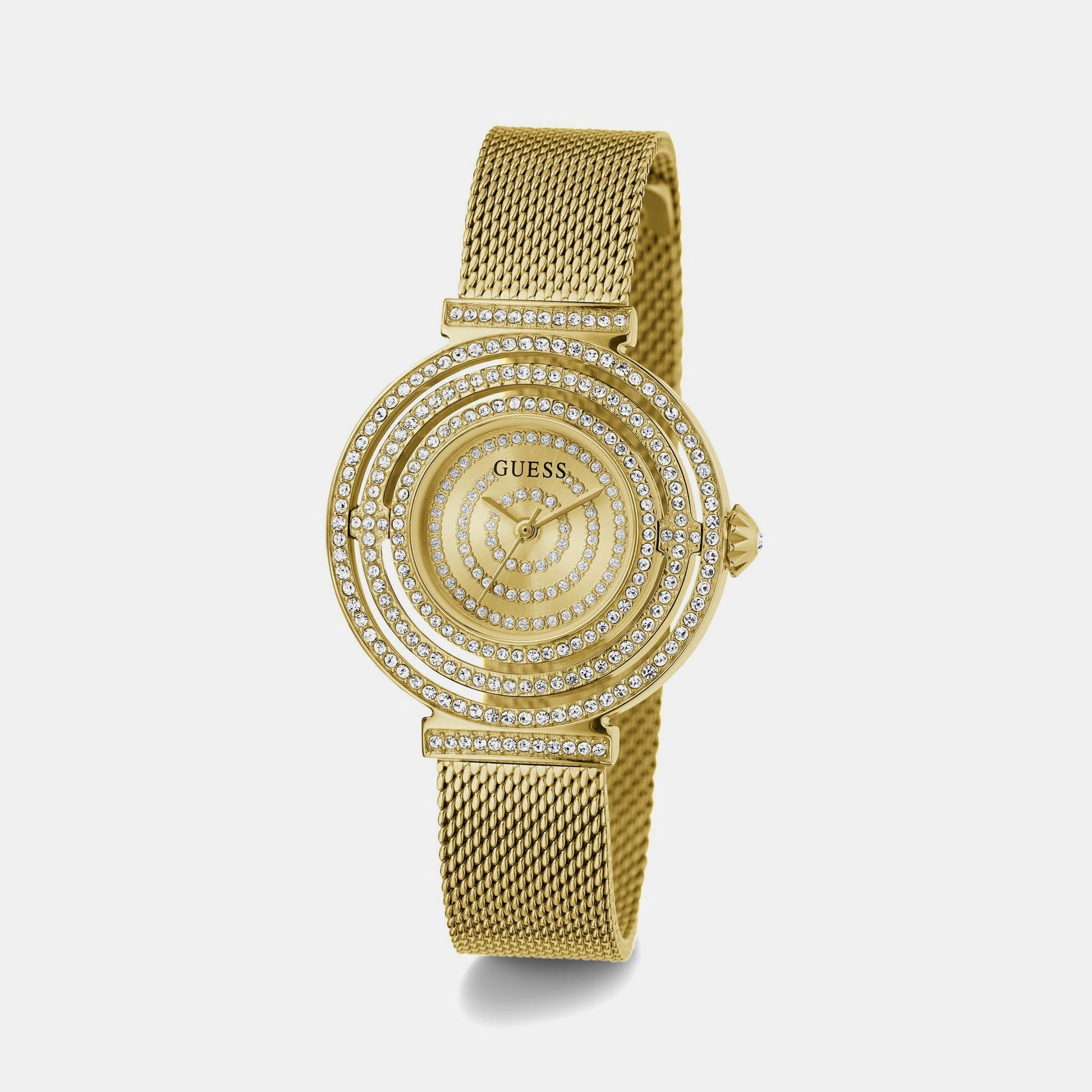 Dream Women Quartz Champagne Dial Analog Mesh Watch GW0550L2