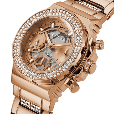 Guess Fusion Rose Gold Dial Women 34mm