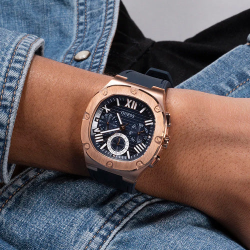 Guess Headline Navy Dial Men 42mm GW0571G2