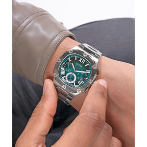 Headline Men Quartz Green Dial Chronograph Stainless Steel Watch GW0572G6