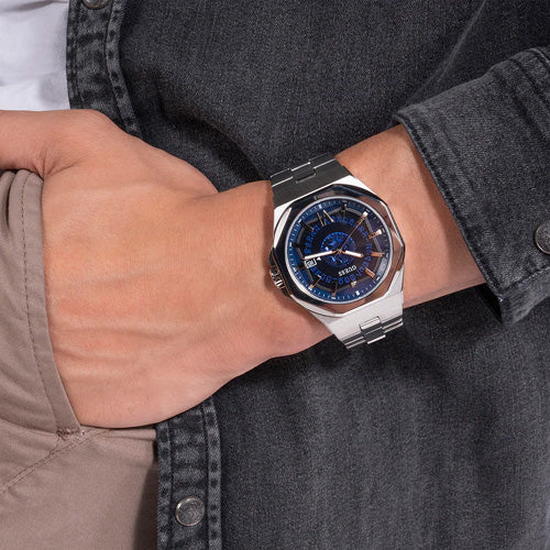 Guess Emperor Blue Dial Men 41.5mm GW0573G1