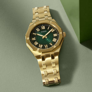 Guess Asset Green Dial Men 42.5mm GW0575G2