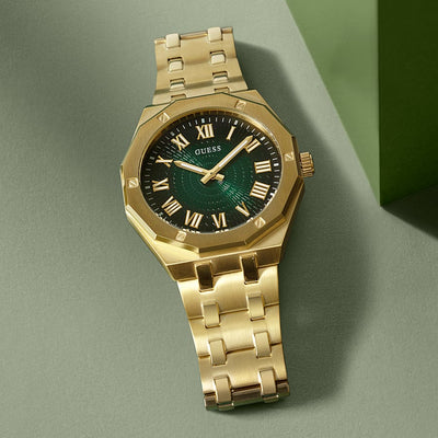 Guess Asset Green Dial Men 42.5mm GW0575G2