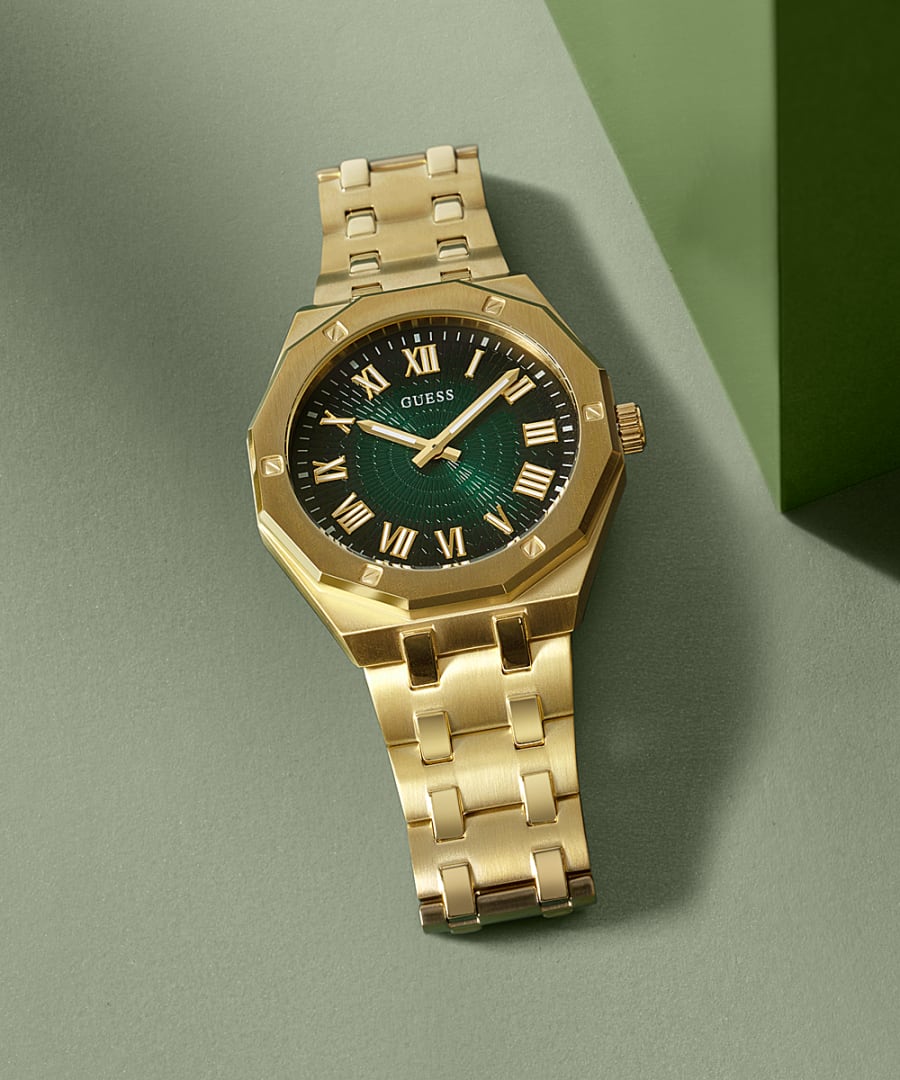 Guess Asset Green Dial Men 42.5mm GW0575G2