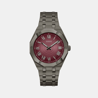Asset Men Quartz Purple Dial Analog Stainless Steel Watch GW0575G5