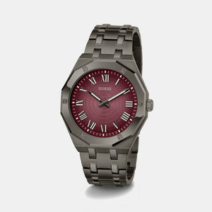 Asset Men Quartz Purple Dial Analog Stainless Steel Watch GW0575G5