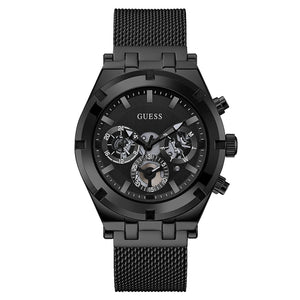 Guess Continental Black Dial Men 42.5mm