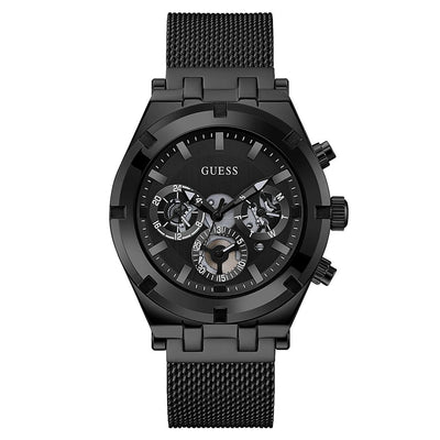 Guess Continental Black Dial Men 42.5mm