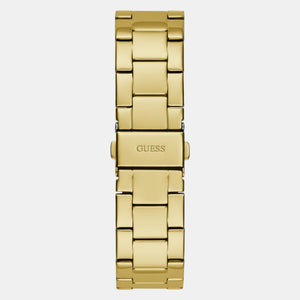 Cubed Women Quartz Champagne Dial Analog Stainless Steel Watch GW0606L2