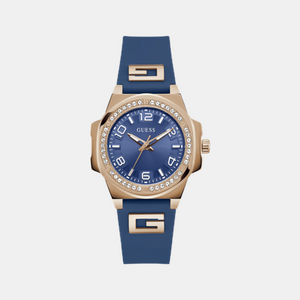 Guess Sport Women Quartz Blue Dial Analog Silicone Watch GW0617L3