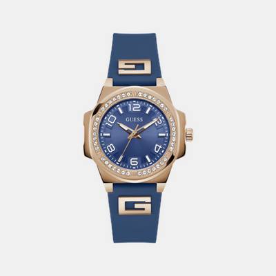 Guess Sport Women Quartz Blue Dial Analog Silicone Watch GW0617L3