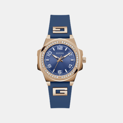 Guess Sport Women Quartz Blue Dial Analog Silicone Watch GW0617L3