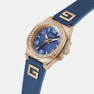 Guess Sport Women Quartz Blue Dial Analog Silicone Watch GW0617L3