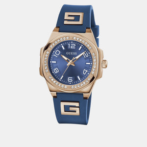 Guess Sport Women Quartz Blue Dial Analog Silicone Watch GW0617L3